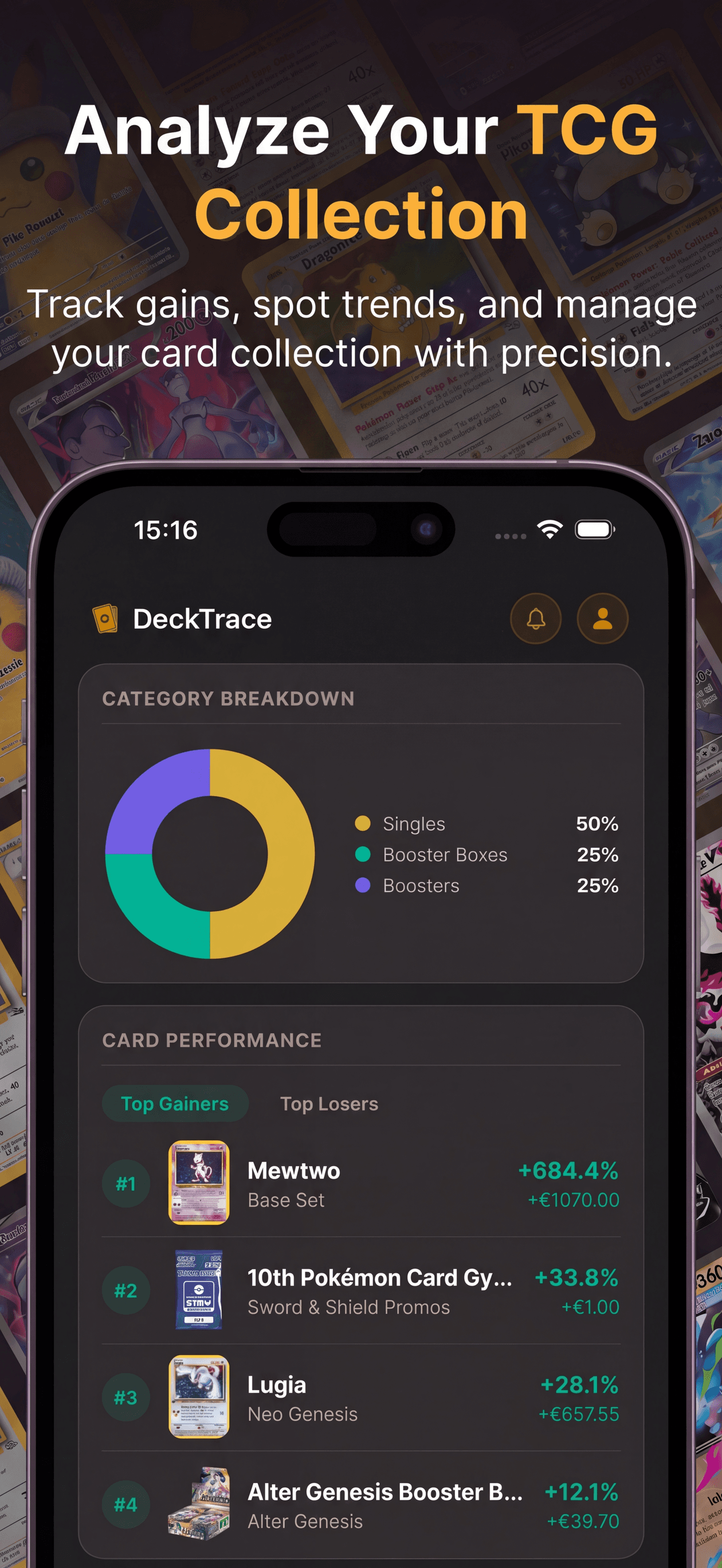 Live Price Lookup screen in DeckTrace